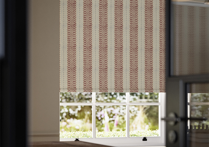 Land & Shore Fintra Stripe (Blackout), Red Blue - Roller Blind - Image 5